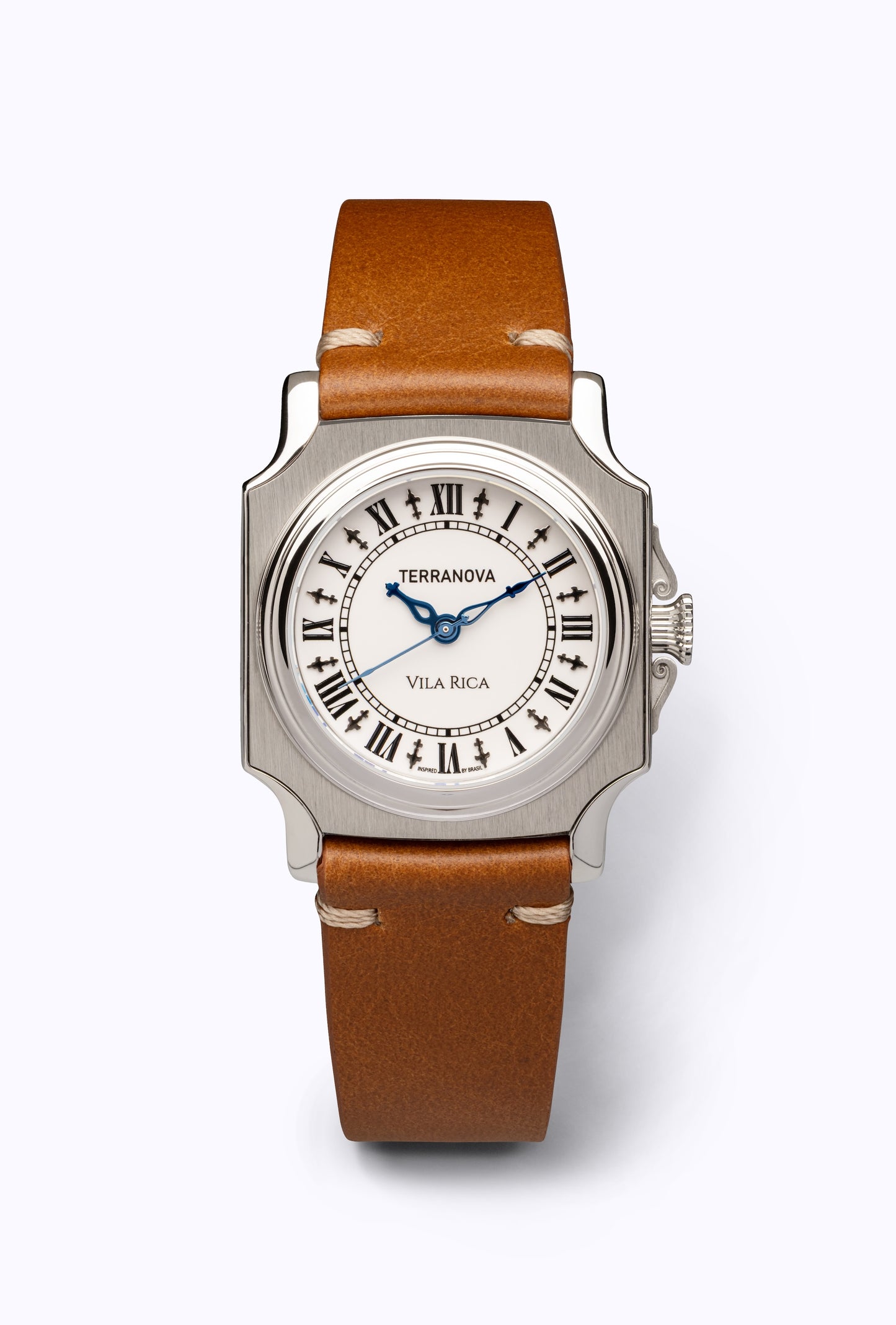 Vila Rica 30mm - Ref. TNVR 02 - Pulseira em couro caramelo - Entregas até o fim de setembro
