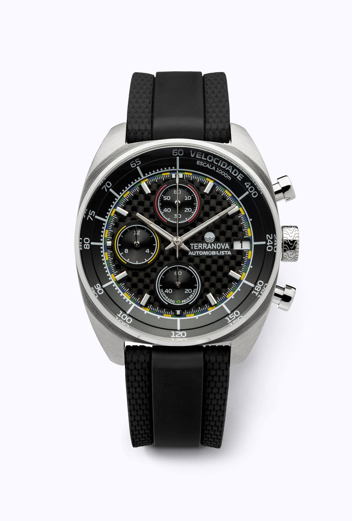 Automobilista Carbono - Pulseira em Borracha - Ref. TNA 04.1