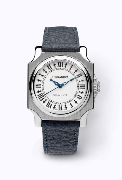 Vila Rica 35mm- Ref. TNVR 01 - Blue Togo Leather - Shipping until 10/30